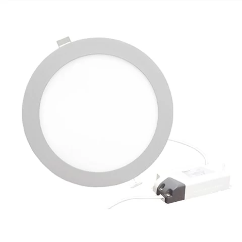 Foco led embutido 18W redondo Luz fria Gris- bright