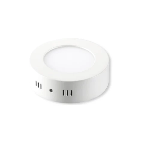 PLAFON LED REDONDO 6W BLANCO EMPAVONADO LUZ CALIDA FSL