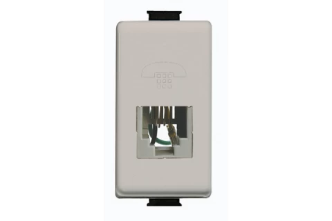 TOMA TELEFONICA TIPO RJ11 - BEIGE BTICINO  REF AM5982CBE