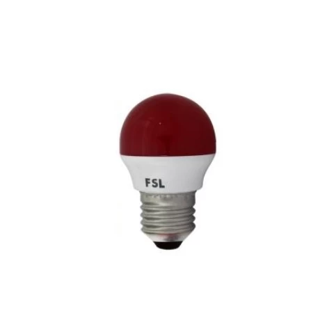 Ampolleta Bola Led 2w E-27 Roja Fsl