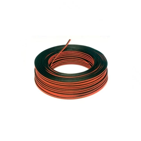 Cable Paralelo 2x22 Awg Negro/rojo X 100 Metros