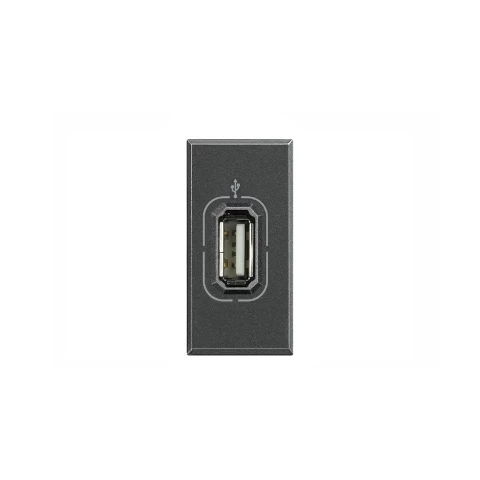 Conector Usb - Oscuro Bticino Ref Hs4285