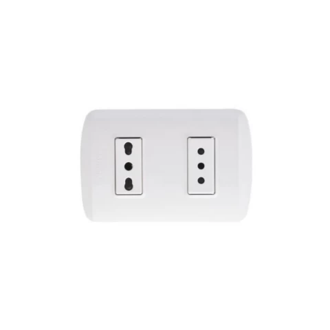 Enchufe Doble Modus Plus Blanco 10a / 16a Blanco 1288bn Bticino