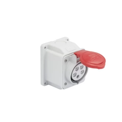 Enchufe Hembra Industrial Sobrep 380v 16a 10g 3p+t Ip44 Gewiss Ref Gw62408