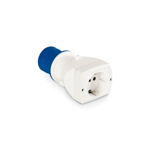 Enchufe Macho Adaptador 2p+t 16a A Ench Schuko - Scame Ref: 610.372