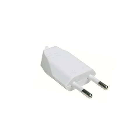 Enchufe Macho Practico 2p 10a 250v Blanco