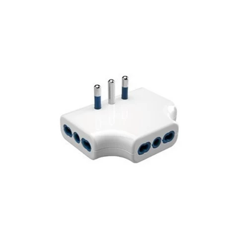 Enchufe Macho Triple 250v (ladron Plano) Gewiss Gw28418