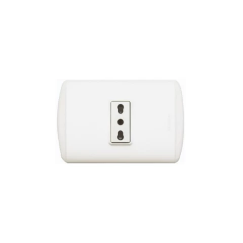 Enchufe Simple Emb. Modus Blanco 10/16a 250v Bticino Ref 1180bn
