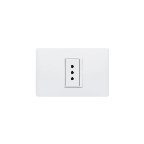 Enchufe Simple Luzica Blanco 10a 250v Bticino Ref Pu1113
