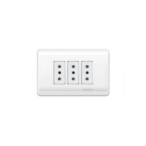 Enchufe Triple 10 Amp Genesis Blanco Schneider Mwd130327518