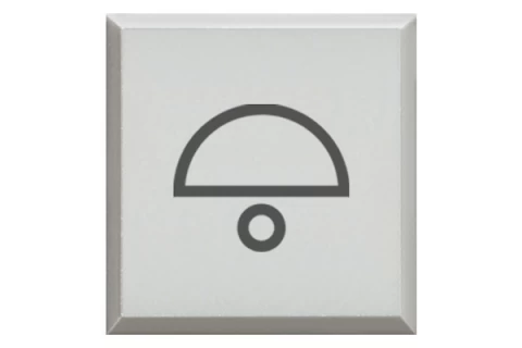 TECLA P/ PULSADOR AXIAL Sï¿½MBOLO TIMBRE - BLANCO BTICINO COD REF H4920BLD