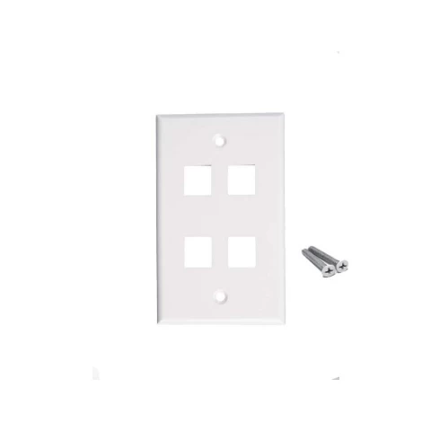 Face Plate 4 Puesto Para Modulo Rj-45