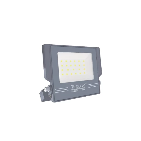 FOCO REFLECTOR LED SLIM 20W NEGRO LUZ FRIA MULTICHIP-LEDLIGHT