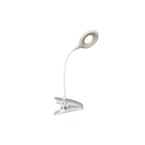 LAMPARA PINZA FLEXIBLE LED BLANCA RECARGABLE