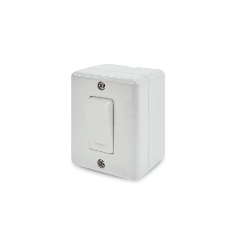 Interruptor Simple Sobrepuesto 9/12 Blanco Lexo