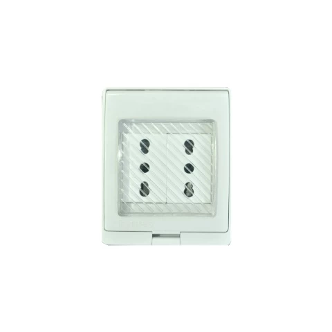 Caja Interperie Con Interruptor Doble 9/15a Ip55