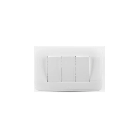 Interruptor Triple 9/32 10a 250v Blanco Lexo