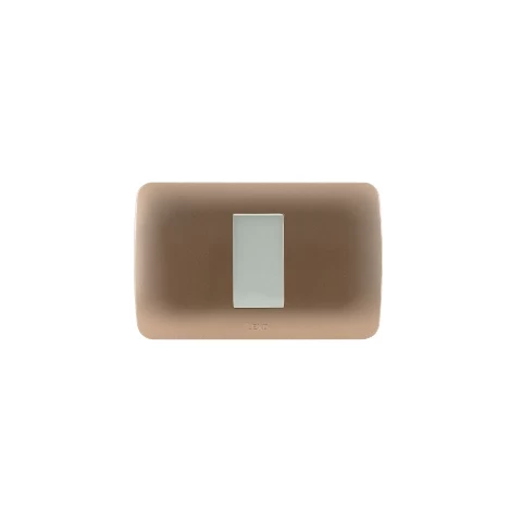 Interruptor Simple 9/12 10a 250v Beige Titanio Lexo