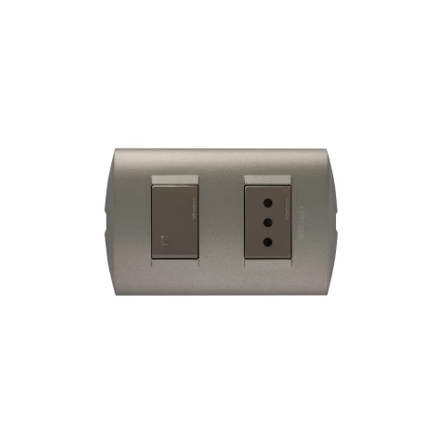 Interruptor Enchufe Modus Style Terra Mink 9/12 Bticino Ref Ae2203egti