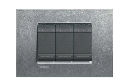 PLACA RECTANGULAR 3 MOD. LIVING LIGHT - BTICINO REF LNA4803NA