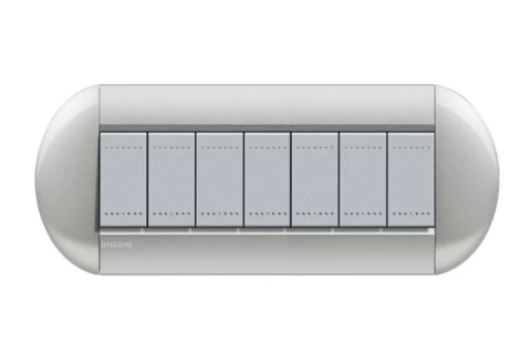 PLACA ELIPTICA 7 MODELO LIVING LIGHT. TERMINACION TECH BTICINO COD REF LNB4807TE