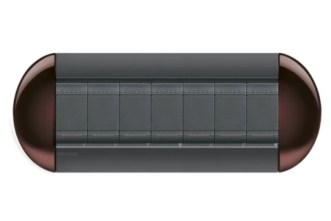 PLACA ELIPTICA 7 MODELO LIVING LIGHT. TERMINACION BROWN BTICINO COD REF LNB4807TW