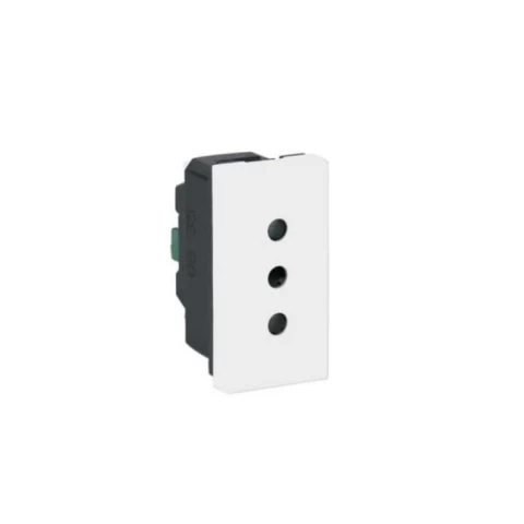 Modulo Enchufe Mosaic 2p+t 10a Blanco Legrand Ref 77513