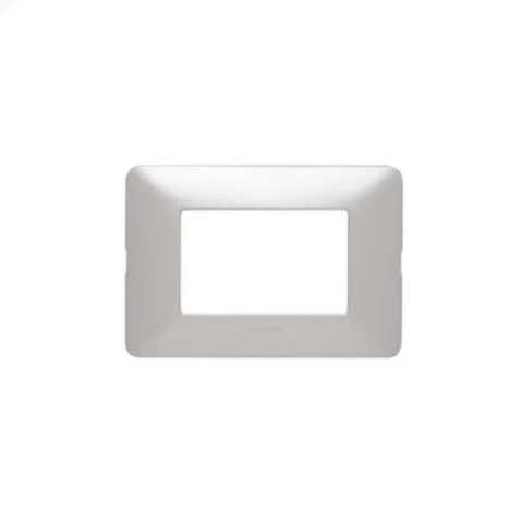 Placa Matix Aluminio Natural 3 Modulos Bticino Ref Am503m3al