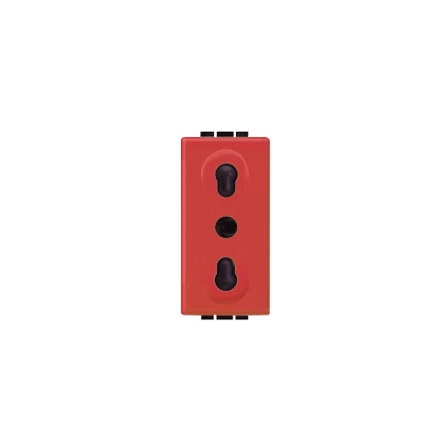 Toma 2p+t 10/16a 250v - Rojo Bticino  Ref L4180r