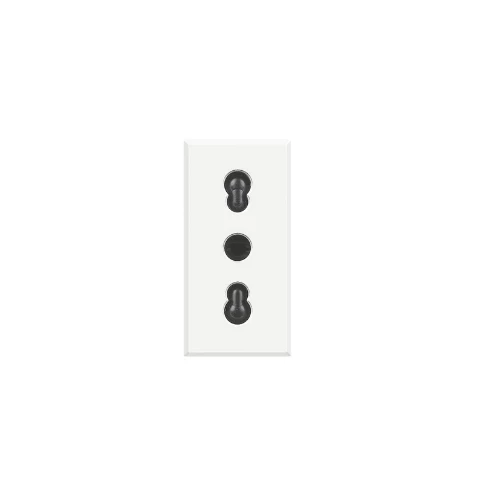 Toma 2p+t 10/16a 250v C/ Alv. Protegidos - Blanca Bticino  Ref Hd4180