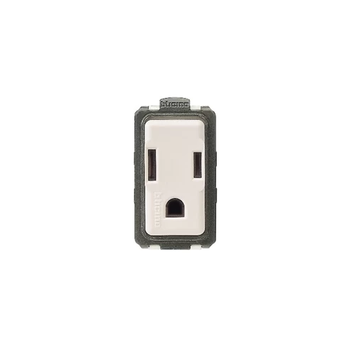 Toma 2p+t 15a 125v Estandar Usa Bticino  Ref 5028n
