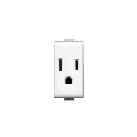 Toma 2p+t 15a 127/250v Std Usa - Blanco Bticino  Ref Am5028ts