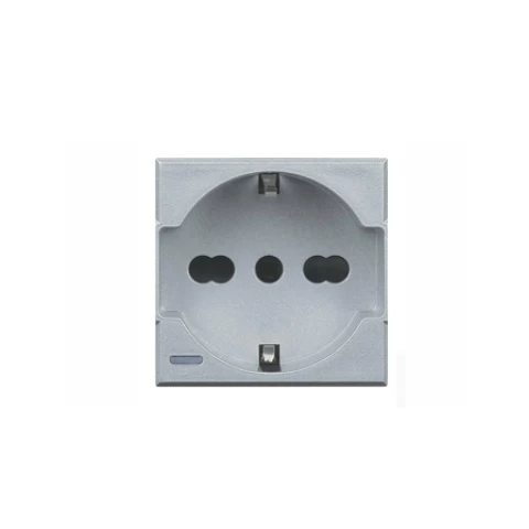 Toma Universal - Schuko 2p+t 10a Y 16a 250v - Clara Bticino Ref Hc4140/16