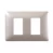 Placa Matix plata 2 Modulos Bticino Ref AM503M2SL