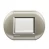 PLACA 2P TITANIO ELIPTICA MODELO LIVING LIGHT  BTICINO COD REF LNB4802TC