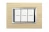 PLACA 3 MODULOS. COLOR MADERA - FRESNO MODELO AXOLUTE  BTICINO REF HA4803LFR