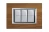 PLACA 3 MODULOS. COLOR MADERA - TEKA MODELO AXOLUTE BTICINO REF HA4803LTK