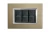PLACA 3 MODULOS COLOR TITANIO CEPILLADO MODELO RECTANGULAR BTICINO REF HA4803NX