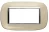 PLACA 4 MODULOS. COLOR  MARFIL LIQUIDO  ESTILO ELIPTICA BTICINO REF HB4804DA