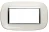 PLACA 4 MODULOS. COLOR  BLANCO ESTILO ELIPITICA BTICINO REF HB4804DB