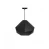LAMPARA COLGANTE OCTAGONAL NEGRA METALICA 1XE27
