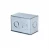 CAJA ZINCADA SOBREPUESTA A-01 100X65 MM LISA C/ TAPA Y EMPAQUETA