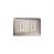 ENCHUFE DOBLE CHAMPAGNE 10AMP STANFORD