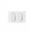 Interruptor Doble 10a 250v Luzica Blanco Bticino Ref Pu1201