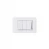 Interruptor Triple Luzica Blanco  Bticino Ref Pu1300