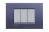 PLACA RECTANGULAR 3 MODELO LIVING LIGHT. TERMINACION CLUB BTICINO REF LNA4803CB