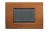 PLACA RECTANGULAR 3 MODELO LIVING LIGHT. TERMINACION CEREZO AMERICANO BTICINO REF LNA4803LCA