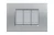 PLACA RECTANGULAR 3 MODELO LIVING LIGHT. TERMINACION TECH BTICINO REF LNA4803TE
