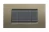 PLACA RECTANGULAR 4 MODELO LIVING LIGHT.  TERMINACIÃ“N SQUARE BTICINO, REF LNA4804SQ