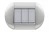 PLACA ELIPTICA 3 MOD. TECH BTICINO REF LNB4803TE